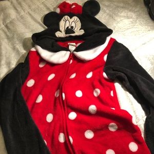Mini mouse adult onesie